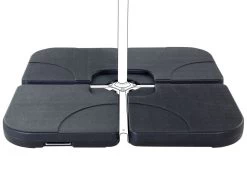 Base Para Sombrilla Antracita 4 Piezas CARIA