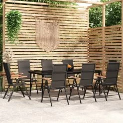 Juego De Comedor Para Jardín 9 Piezas Negro VidaXL -Tienda de muebles de jardín 2ab8df79d94ecefa43c595a017031e6a735be5e3 c42ab2b11a5846f39366873db5901bda