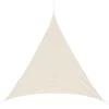 Outsunny Toldo Vela 5x5x5m Triangulo Color Crema Sombrilla Parasol Terraza Jardin Camping