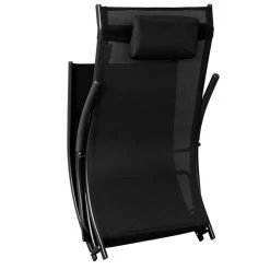 Tumbona Plegable Con Almohada,Malla Transpirable Teslin,Negro OGS45-SCH SoBuy -Tienda de muebles de jardín 2b8bdb8eaa7aa1506a40ee7f639a40ad24b08610 230a441c865f4c5c9515c4b6de60db1c