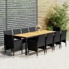 Juego De Comedor De Jardín 11 Piezas Ratán Sintético Negro VidaXL -Tienda de muebles de jardín 2be7538a985c233d3675bd37042d6a0351ea00ae 4eea06d64a324e9c9179a5442a5c2baf