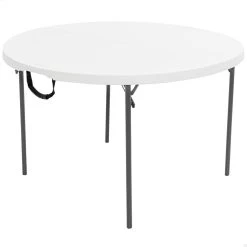 Mesa Redonda Plegable LIFETIME Ø122 X 74 Cm