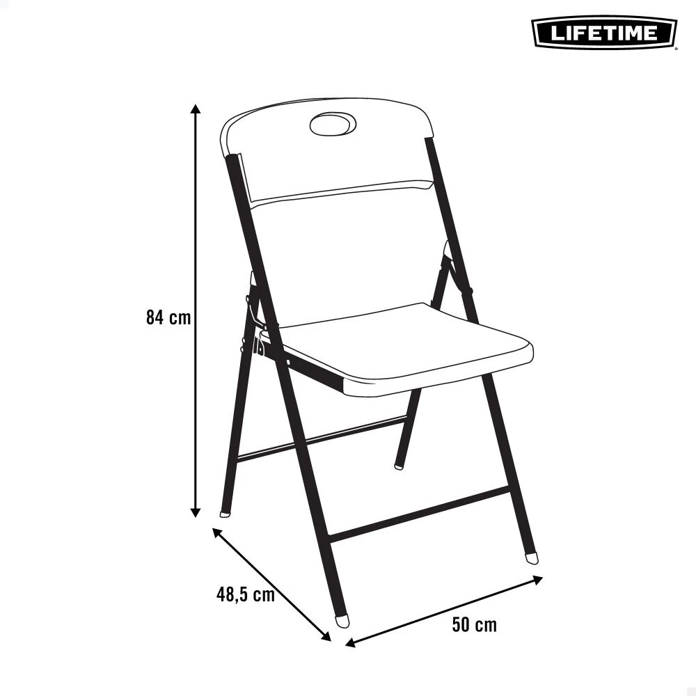 Silla Plegable Negra Lifetime 10 Silla Plegable Negra Lifetime - Imagen 8