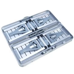 Outsunny Mesa Maleta De Camping Plegable Portátil Con 4 Asientos Y Agujero Para Sombrilla Estructura De Aluminio Para Playa Picnic 136x85,5x66 Cm Plata -Tienda de muebles de jardín 2ee8e734a5e72d01acdf893e663a09ddd88a004f a09ff47628f34523ad2f1358efd6e815