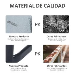 Outsunny Mesa Auxiliar De Cristal Templado Cuadrada Bordes Redondeados Mesita Cafépara Patio Terraza Balcón Negro Y Transparente 68,5x68,5x84 Cm -Tienda de muebles de jardín 30e3035317d0d6710f1a162f4ba39d3b78638cdb 525d07f347cb4c39aa0ecc81d9d3c2f4