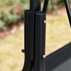 Outsunny Columpio De Jardín De 2 Plazas Silla Balancín Con Parasol Techo Ajustable En Ángulo Terraza Balcón Exterior Carga 200 Kg 172x110x155 Cm Negro -Tienda de muebles de jardín 32ae88f138c4e8f5db1be3cd6fc254e45f4bea99 c549962380104f63af13387b15086300