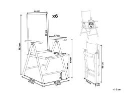Conjunto De 6 Sillas De Jardín Grises En Aluminio CATANIA -Tienda de muebles de jardín 35a2cbe9bdddb98269a7ba35512b8fa185d4e30f bd3d51e707b34feab342fa9246a0ab9b