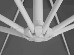 Sombrilla Voladiza De Poliéster Gris Oscuro/blanco 300 Cm SAVONA -Tienda de muebles de jardín 35e8cfa5e934fdde7067af863544ae090ed5292a 7006d088258d46f2a6c912313bfd006a