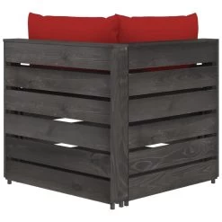 Sofá De Jardín De 2 Plazas Con Cojines Madera Impregnada Gris VidaXL -Tienda de muebles de jardín 374ab61ecf87d44683b7a82dd257f1f0aeaf9511 9c382caa91454b5fb050bdb038a2004e