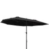 Outsunny Sombrilla Doble Parasol Grande 4.6x2.7m Sombrilla Jardín Patio Con Manivela Manual Resistente Al Agua Y Protección Solar UV Para Terraza Playa Piscina Negro -Tienda de muebles de jardín 38ab3abb3b69348dfde0c2479a541a88a7fd31bc bfe6428ce76447dcb7935228ec787671