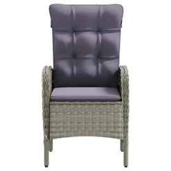 Juego De Comedor Para Jardín 3 Piezas Con Cojines Gris Y Negro VidaXL -Tienda de muebles de jardín 393cbde693b754386372a41471af4755a6773cc4 5e7210d885b0407ca6ea67773138e5c3