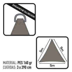 Toldo Sombreo Triangular Aktive Garden Gris Antracita -Tienda de muebles de jardín 3980a2b50ace9e22b86656bdb055b21e70cf4a84 c98d853017324e2293e4635c03f6582c