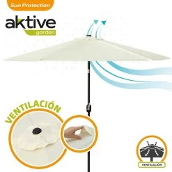 Sombrilla Para Terraza Y Jardín Ø300 Cm C/protección UV50 Aktive -Tienda de muebles de jardín 3a2fcd2c2b36db671c77ae2b33d961c9656ececb 688e1048639e4c1fa188d5b7173b1f42
