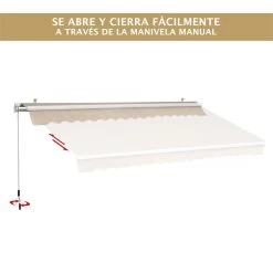 Outsunny Toldo Manual Plegable De Aluminio 295x250cm Ángulo Ajustable Manivela Para Exterior Balcón Jardín Terraza Crema 18 Outsunny Toldo Manual Plegable De Aluminio 295x250cm Ángulo Ajustable Manivela Para Exterior Balcón Jardín Terraza Crema -Tienda de muebles de jardín 3a96dd9c0cae5c8b7fbf10f3b8b748c4bbaed430 ee401f147fcc43a59f32696591abc5a8
