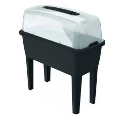 Prosperplast Huerto Urbano Con Invernadero De 52 Litros En Polipropileno 77 X 38 X 82 Cm Color Antracita