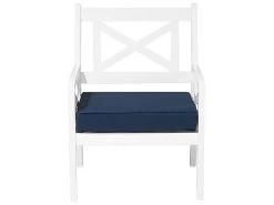 Silla De Jardín De Madera Blanca Con Cojín Azul Oscuro BALTIC -Tienda de muebles de jardín 3af4eda5dedddcc096bb5ce7277c31f3168725e0 67329d5b01a445989e1d8d17ffd06176