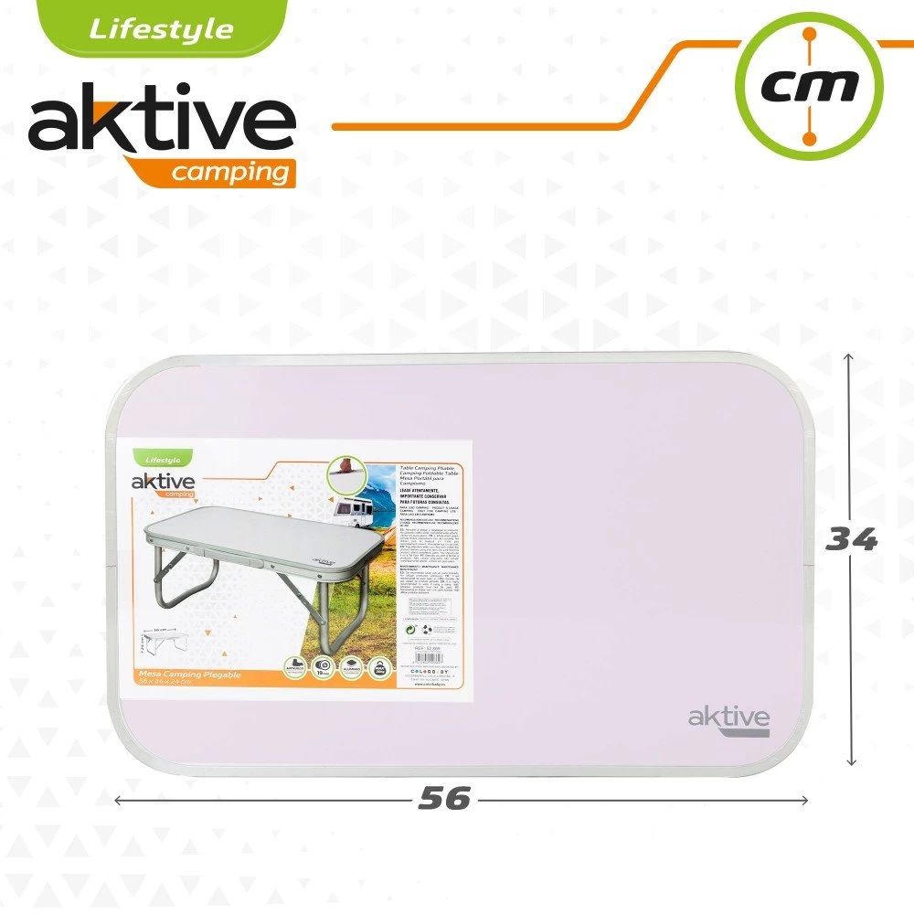 Mesa Baja De Aluminio Para Camping Aktive 9 Mesa Baja De Aluminio Para Camping Aktive - Imagen 7