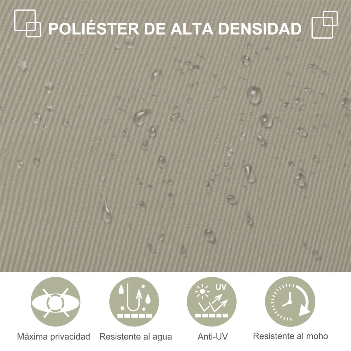 Outsunny Toldo Lateral Retráctil 300x180 Cm Pantalla Enrollable Mampara De Privacidad Y Protección Solar Para Balcón Terraza Color Crema 6 Outsunny Toldo Lateral Retráctil 300x180 Cm Pantalla Enrollable Mampara De Privacidad Y Protección Solar Para Balcón Terraza Color Crema - Imagen 4