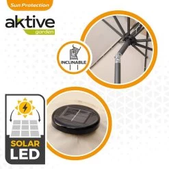 Sombrilla Para Jardín Octogonal 32 Luces LED Inclinable Aktive -Tienda de muebles de jardín 3ee15655f33aa478e1e16e88dd98230dd991259b 9142f8abddd64c63b32d21c2b04d440c