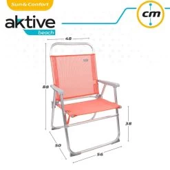 Silla Plegable Alta Aluminio Coral Aktive -Tienda de muebles de jardín 4058a22c1db95bf988d438c8e510d047b7869e53 e3e502009beb4fa6a10087667c1e798b