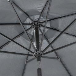Outsunny Sombrilla De Jardín Ø300x240 Cm Parasol De Terraza Con Manivela Techo Inclinable Y 8 Varillas De Metal Para Patio Balcón Exterior Gris -Tienda de muebles de jardín 41046e2a1756ecdcb447fb7aae228f361e4c1d11 0214d5d1f0fa4f4a8b60dcab0db035d3