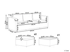 Conjunto De Sala De Estar 5 Plazas De Ratán Gris Pardo Izquierdo SABBIA -Tienda de muebles de jardín 41f2fef189d6999b82da6860201125bee0a7089c c1f09fce4db0495aaba96fc69789b971