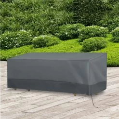 Outsunny Funda Protectora Para Muebles De Jardín Tela Oxford 600D Impermeable Cubierta De Muebles De Mesas Sillas Sofás Exterior Con Cordón Y Hebilla 190,5x72x76 Cm Gris -Tienda de muebles de jardín 424e39309abd886fce2dfc6d80db39c553f00d18 3b3273e426624262bde0929ae9939dcb