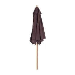 Outsunny Sombrilla Parasol De Madera Ø250x230cm Para Exterior Con 6 Varillas Sistema De Cuerda Con Fijación Desmontable Portátil Fácil De Guardar Y Transportar Café -Tienda de muebles de jardín 42a58ac5e1d041471f6bff5d756fc5107034009d 0d080ca8926a4b789048d41dcd7e1a07