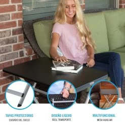 Mesa Personal Plegable Rectangular 75x50,5x66 Cm LIFETIME -Tienda de muebles de jardín 442792362f25cb39d3f23d8e137bcfa9c5feb8cc 52191a8ceced4b918f7cde6c86a94801