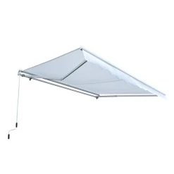 Outsunny Toldo Manual Plegable De Aluminio Ángulo Ajustable Con Manivela Para Exterior Balcón Jardín Terraza 3x2,5m Blanco -Tienda de muebles de jardín 450d3c6fa4ff8ce345d647e68308a9ed627e4931 87a114f951f146c4b836f8fdef48a265