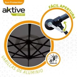 Parasol Excéntrico Banana 300x300x250 Cm Antracita Mástil Acero Aktive -Tienda de muebles de jardín 472249a56f2d318a14d261a70d456d6301bb9a92 1a0e1f0c9ed14861bd7c1d67d0b1b1e4