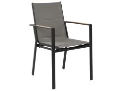 Conjunto De 4 Sillas De Jardín De Metal Negro/gris/madera Clara BUSSETO -Tienda de muebles de jardín 495e2488311580d64abfdbe4c1114f7b1fb129ba 4187900cfcdc4025be84f126e4b997e3