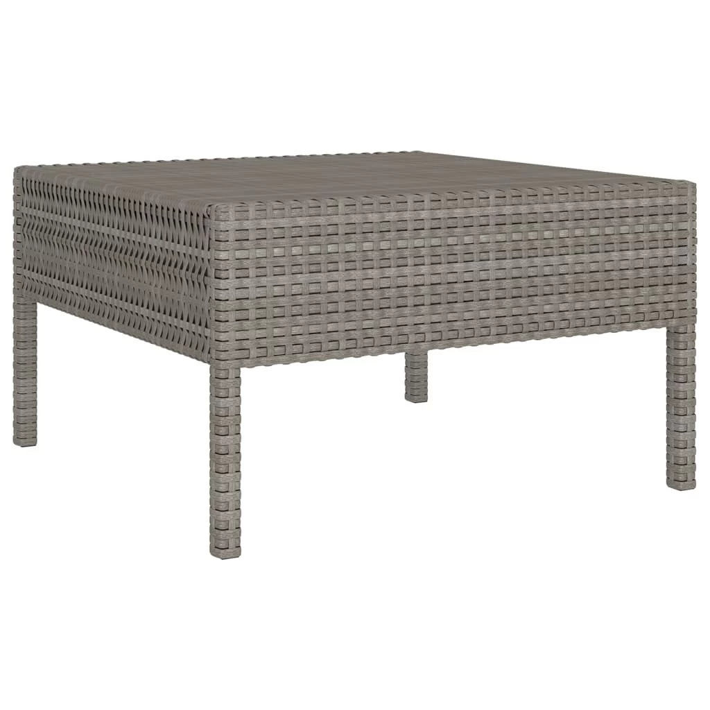 Set De Muebles De Jardín 5 Pzas Y Cojines Ratán Sintético Gris VidaXL 4 Set De Muebles De Jardín 5 Pzas Y Cojines Ratán Sintético Gris VidaXL - Imagen 2