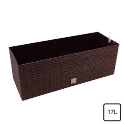 Prosperplast Jardinera Rectangular 17 Litros Con Autorriego Color Chocolate 52x20x19cm -Tienda de muebles de jardín 4cb5d02687112d4525630657484370110121723f 65947e5a35b744928774205eef317010