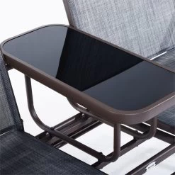 Outsunny Mecedora De 2 Plazas Banco Balancín Tipo Silla Basculante De Jardín O Patio De Metal Y Tela Texteline Para Exterior 148x81x100 Cm -Tienda de muebles de jardín 4dc232e09d418d35851c89b84b819b1baaaa6509 f26aa8c987834aedabd199199fac59cd