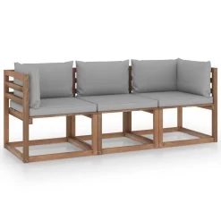 Sofá De Palets De Jardín 3 Plazas Cojines Gris Madera De Pino VidaXL -Tienda de muebles de jardín 4ec5ff718eb73db16e3938376a6ff517321a2c72 f20e5d9fb0d649e09ab2357bbac6aaef