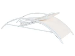 Tumbona De Metal/textil Trenzado Beige/blanco GAETA -Tienda de muebles de jardín 50264c127354e2545368d00fd8fcd6a7fa384670 ee380d7a759540d58764cd40ec7493e9