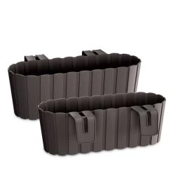 Prosperplast Jardinera Para Balcón BOARDEE HOOK 4,9L., Dimensiones (mm) 383x212x130, Color Marrón -Tienda de muebles de jardín 50612a12c87064370cc072adeb247ce79a35644f bafb34c61d544d3f96ec21473886b8d2
