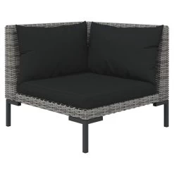 Set Muebles Jardín 9 Pzas Y Cojines Ratán Sintético Gris Oscuro VidaXL -Tienda de muebles de jardín 513287b95440b2b5e73505bb0f88d78dc37307ea e2f949640dc94de18dfba037a25e376d