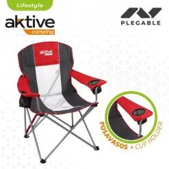 Silla Plegable Para Camping Aktive Rojo Gris Oscuro 56 X 98 X 59 Cm (4 Unidades) -Tienda de muebles de jardín 52d92a887d08ad8cd381e8f71b602f5a689c085d 8bea0ad6f2384955b543c65f0f9d6ef5
