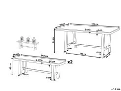 Conjunto De Jardín En Madera De Acacia Marrón/negro SCANIA -Tienda de muebles de jardín 530698f66e27f2d324ff199a175c21c3db2d7988 b445b15e889241fbbcfa7aef999c34bd