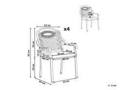 Conjunto De 4 Sillas De Jardín Marrón MANFRIA -Tienda de muebles de jardín 534a69bdd45c1ef5b41431a941cb2c136c7de9b8 3f599d4b0ccb4cf79a98b9499f545c7f