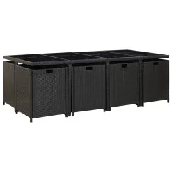 Set Comedor De Jardín 13 Piezas Y Cojines Ratán Sintético Negro VidaXL -Tienda de muebles de jardín 538b0aa779625165af8de26c7cdbfef00c477b87 e6444bbabefd4df59aaf71075f3f08cf