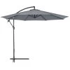 Outsunny Sombrilla De Jardín Ø295x255 Cm Parasol Excéntrico Inclinable Con Manivela Base Cruzada Y Soporte De Metal 8 Varillas Para Terraza Exterior Balcón Gris -Tienda de muebles de jardín 56514ecad473d9cf1ef314964429812beaa5e7f1 d39a0dcff80e435199562ebee4f4b41c