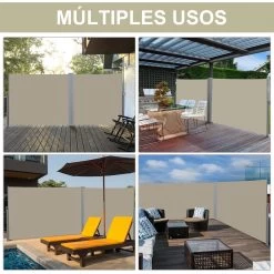 Outsunny Toldo Lateral Retráctil 300x180 Cm Pantalla Enrollable Mampara De Privacidad Y Protección Solar Para Balcón Terraza Color Crema 17 Outsunny Toldo Lateral Retráctil 300x180 Cm Pantalla Enrollable Mampara De Privacidad Y Protección Solar Para Balcón Terraza Color Crema -Tienda de muebles de jardín 56d466e31ee04dac42aa9ed9ca01250ce05a3bcb 5a511e7e37db4396979e6ff65f2851ac