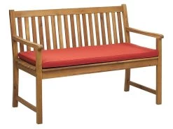 Banco De Jardín De Madera Con Cojín Terracota 120 Cm VIVARA -Tienda de muebles de jardín 56e6576442391d2cfa16c65d97c0e58e58ced5bd e32751a3f962412abf13ad6237496834