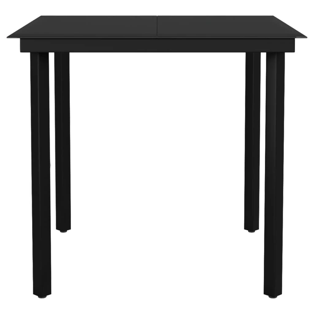 Juego De Comedor De Jardín 3 Piezas Negro VidaXL 8 Juego De Comedor De Jardín 3 Piezas Negro VidaXL - Imagen 6