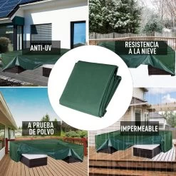 Outsunny Funda Para Muebles De Jardín 245x165x55 Cm Cubierta De Protección De Exterior Con Ojales De Aluminio Y Tela Oxford Impermeable Para Terraza Patio Balcón Verde 14 Outsunny Funda Para Muebles De Jardín 245x165x55 Cm Cubierta De Protección De Exterior Con Ojales De Aluminio Y Tela Oxford Impermeable Para Terraza Patio Balcón Verde -Tienda de muebles de jardín 577fdd6f407beeff774cdb47f9f46cae484c6832 39b234ae327a430b9bbba40cc2fbc40e