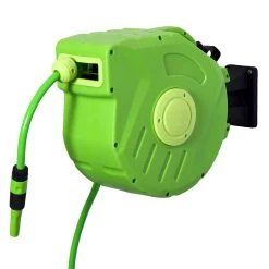 Outsunny Carrete Para Manguera Soporte Mural Portamanguera 20m Roll-up Automático Con Pistola De Pulverización Base De Pared Conector De Manguera Para Jardín Terraza -Tienda de muebles de jardín 59297523cf95a5d93f9746b6c21b2d618258016d c65a844bc4494105803360be49e03f5e