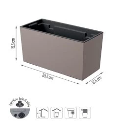 Prosperplast Jardinera Para Balcón Urbi Case , Dimensiones (Mm) 395X185X195, Color Mocca -Tienda de muebles de jardín 5ae70d27a9eb6bd738d2761f15edfc773e5cc7eb 5f563962b4e54f528690ca026e08eb21